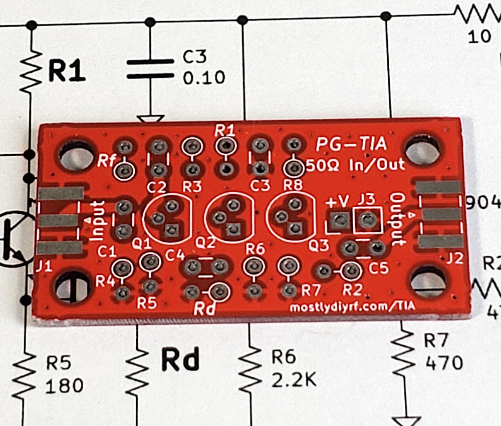 PG-TIA IF Amplifier / HF Broadband Termination Insensitive / Programmable Gain