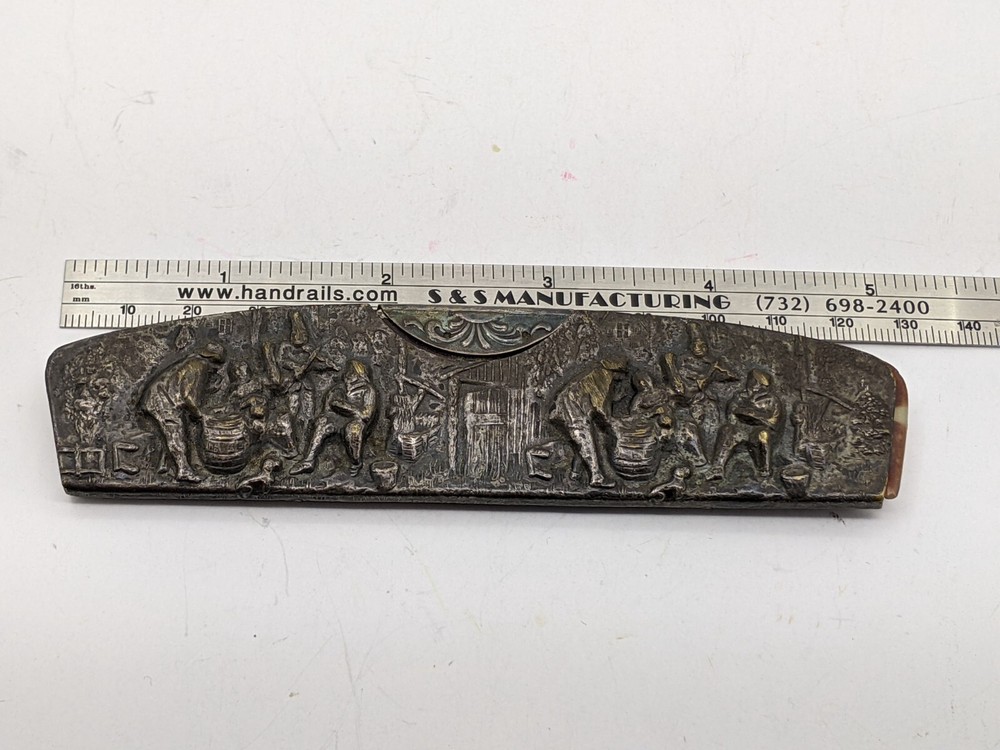 Vintage Repose Silver Comb Holder & Comb Marked DENMARK