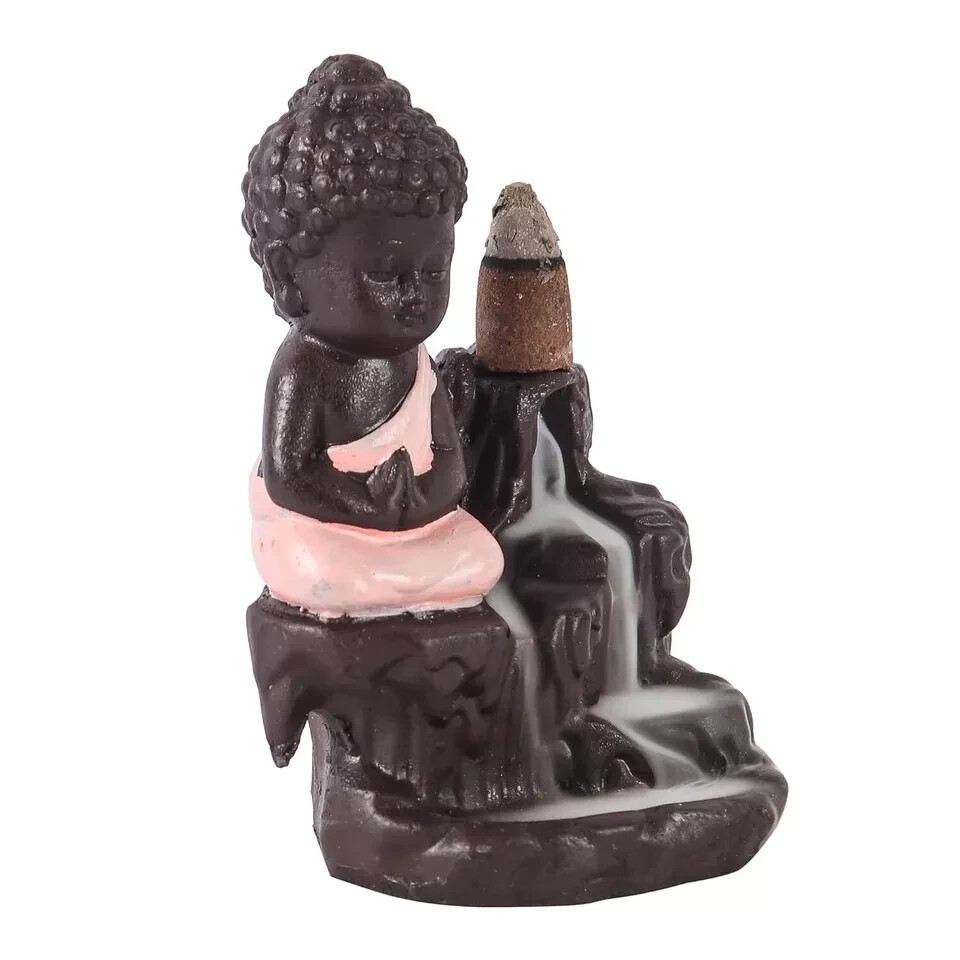 Buddha Backflow Incense Holder 4.75 Inches