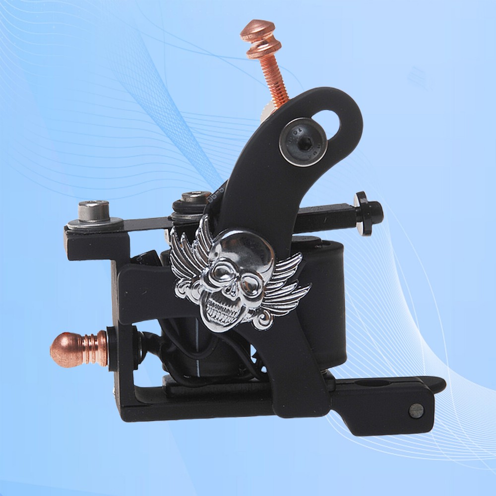 Coil Tattoo Machine Cast Iron Frame for Beginner 10 Wrap Liner 401-G