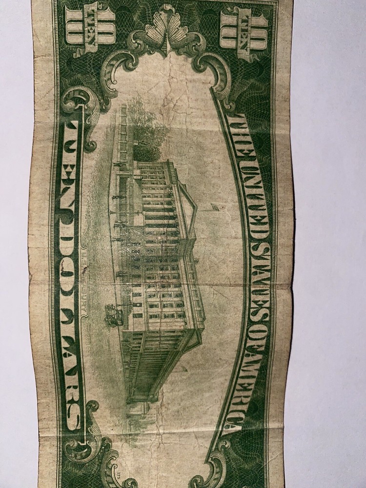 billete de 10 dolares 1934