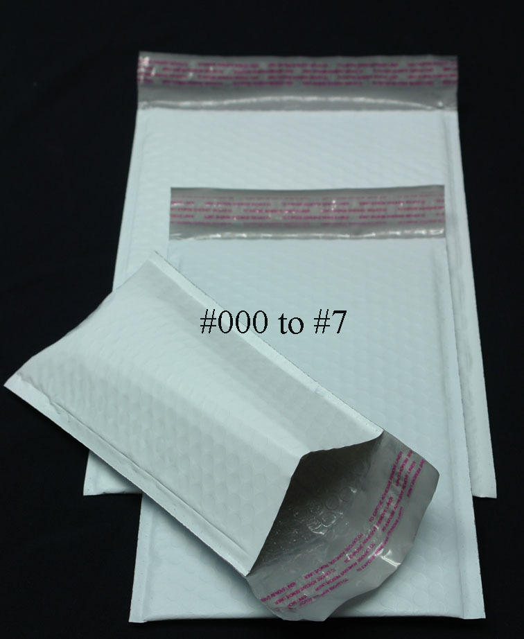 250 PCS 5 X9" #00 Poly Bubble Mailer Sealing Envelope Protective Mailing Bag