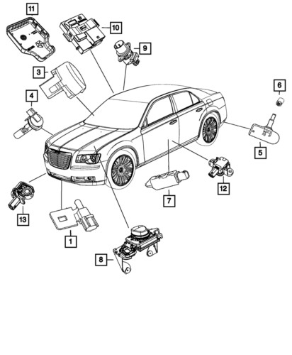 Humidity Sensor Cover Mopar 1SU12DX9AA