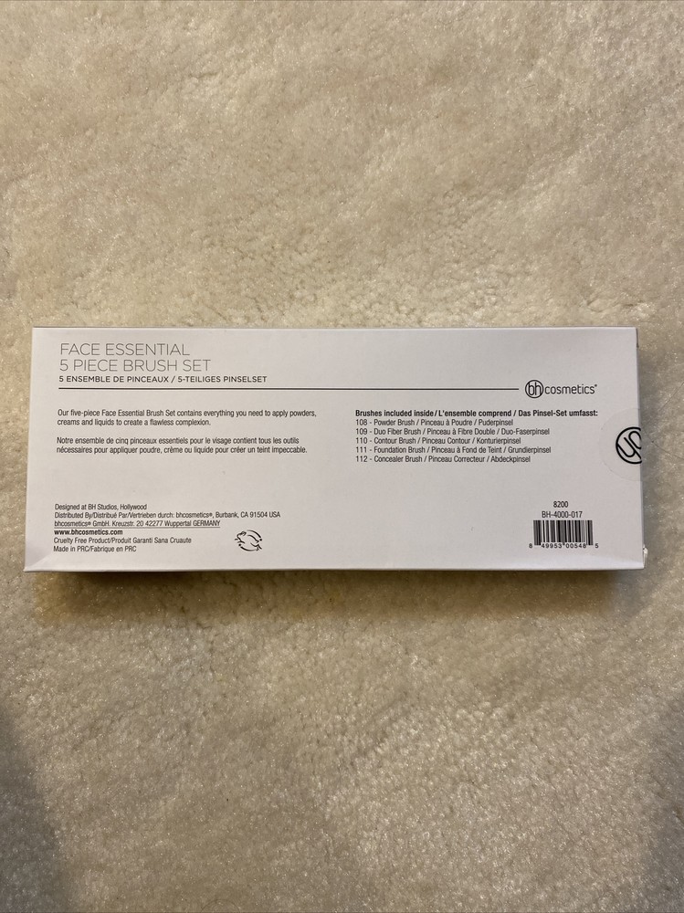 BH Cosmetics Face Essential 5 Piece Brush Set