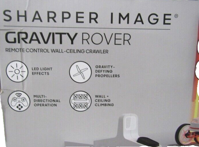 SHARPER IMAGE Remote Control Gravity Rover Antigravity Ceiling Climber, 2.4 Ghz
