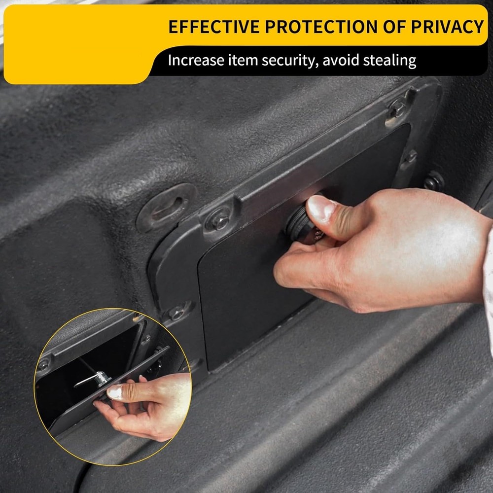 For 2022-2025 Ford Maverick Security Bed Partition Storage Bin with Code Lock