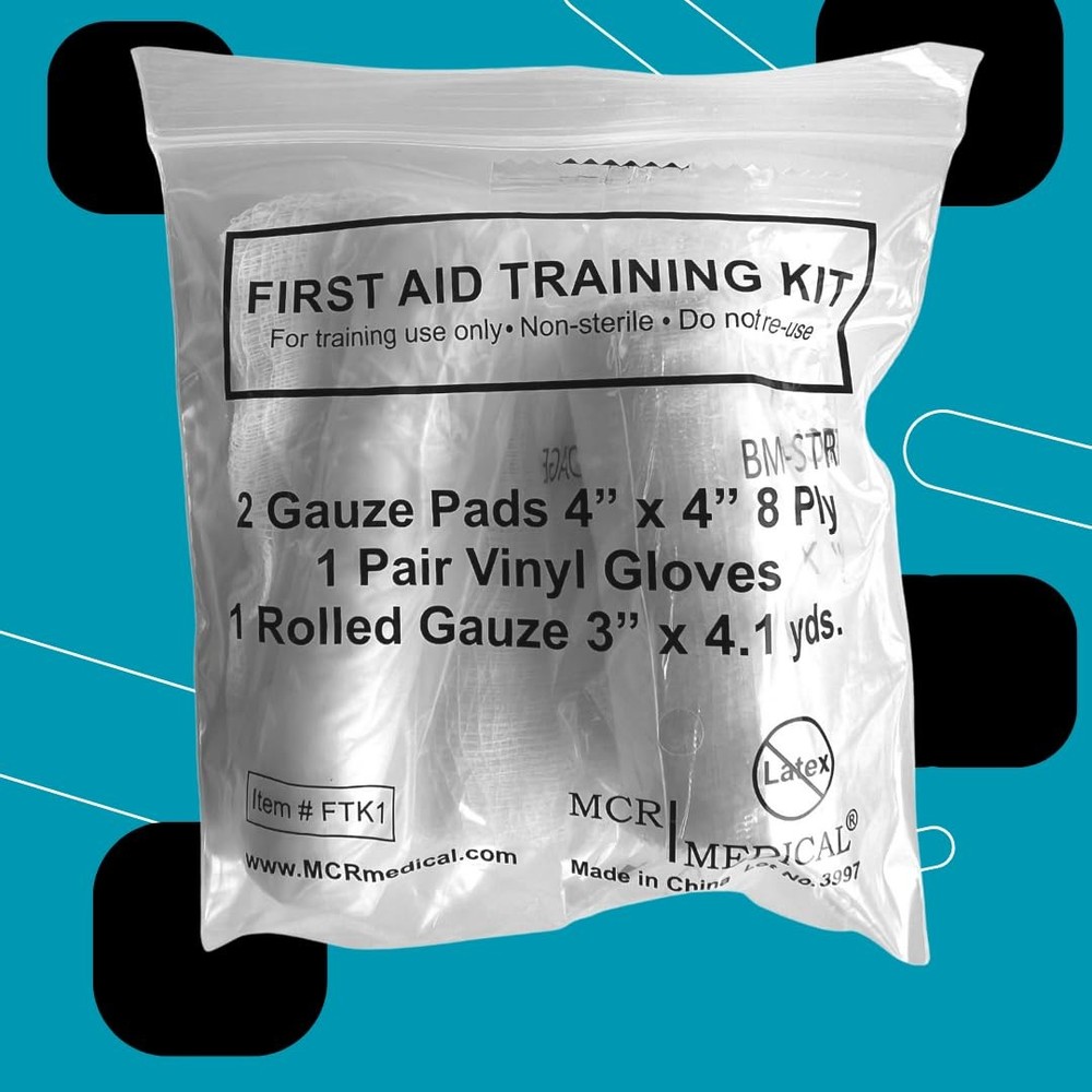 Box of 100 First Aid Training Kits, Basic