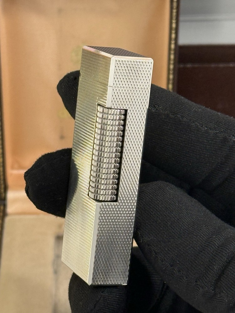 Vintage Dunhill Rollagas Silver Plated Lighter Boxed