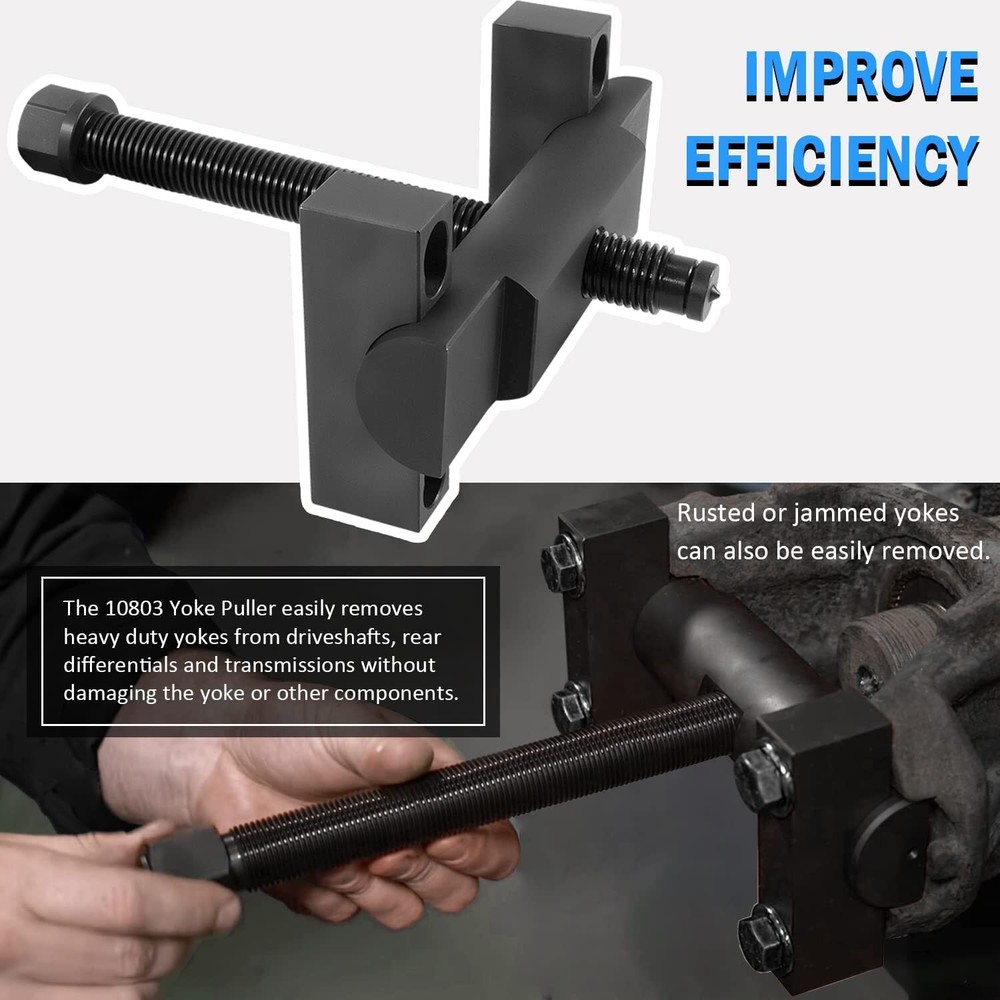 Replace 10803 Heavy-Duty Yoke Puller Remover Tool Kits Fits for Class 6-8 Trucks