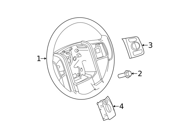 Genuine Ford Steering Wheel BC3Z3600BC