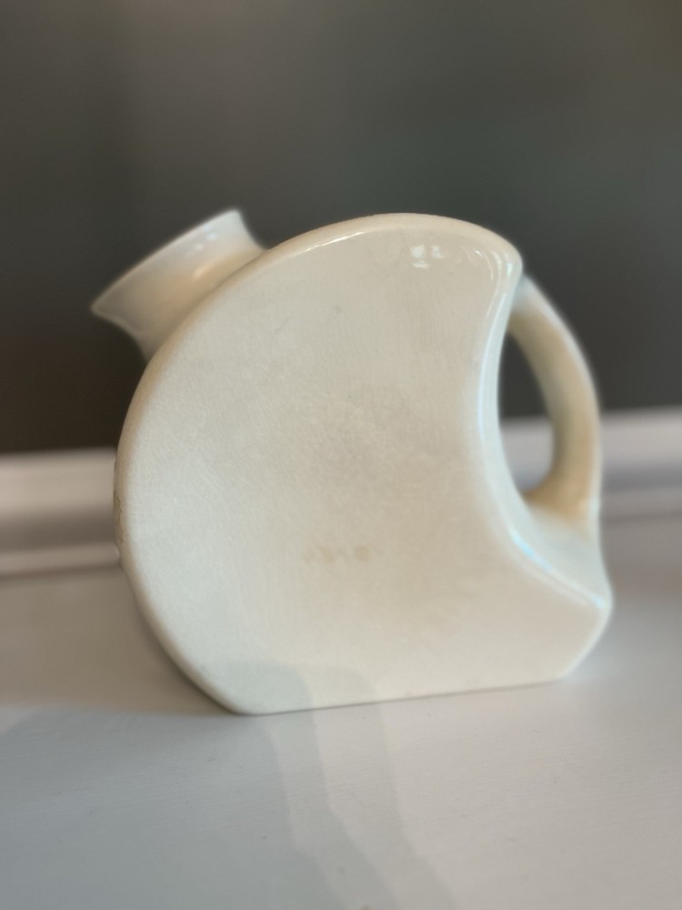 Vintage Disc Pitcher Cream Color