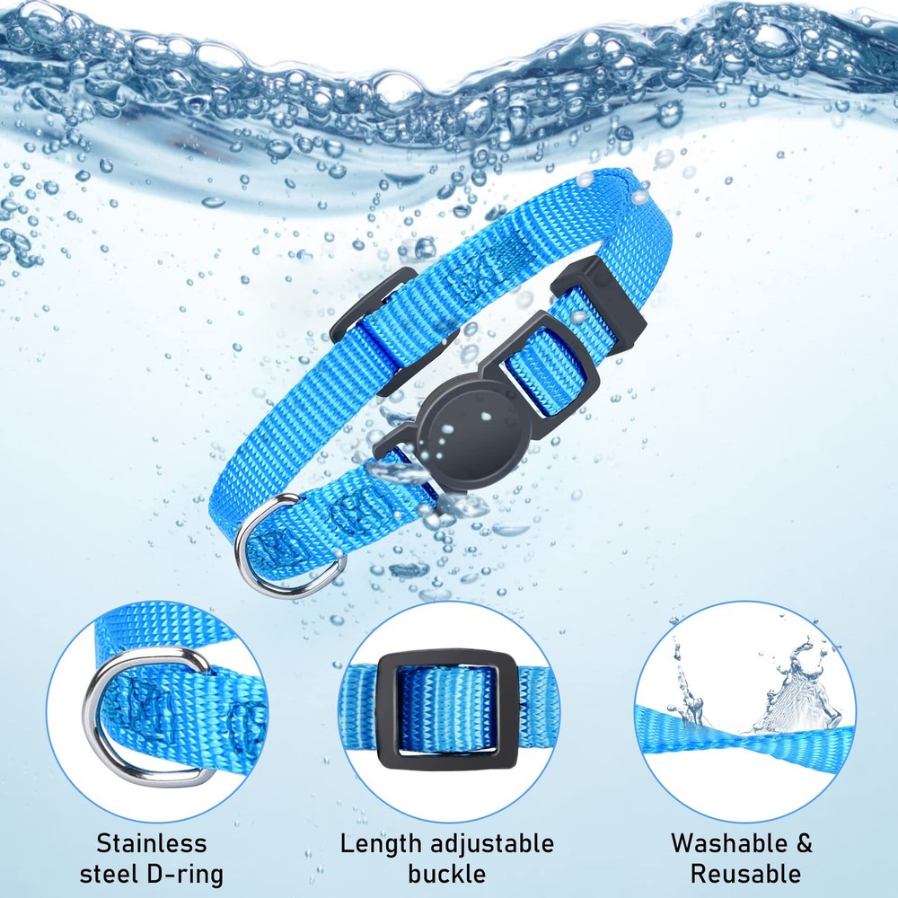 12 Pack Soft Nylon Puppy ID Collars Adjustable Breakaway