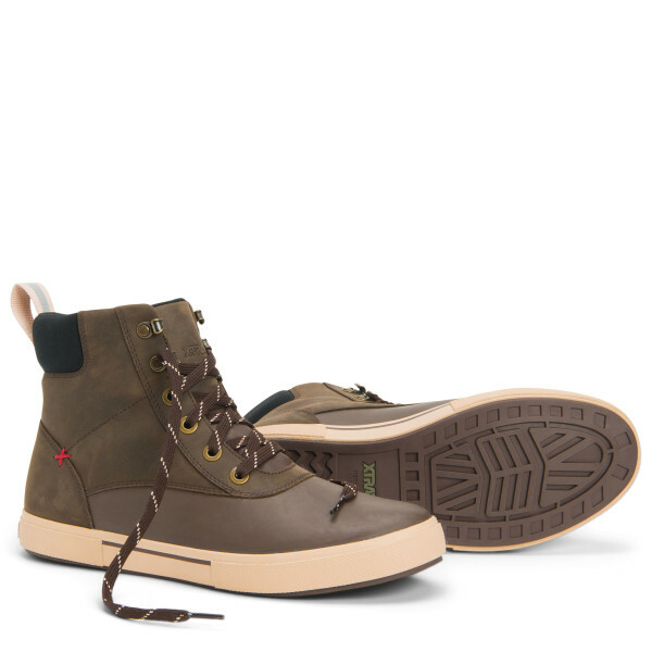 Xtratuf Men's Leather Ankle Deck Boot Lace - Chocolate