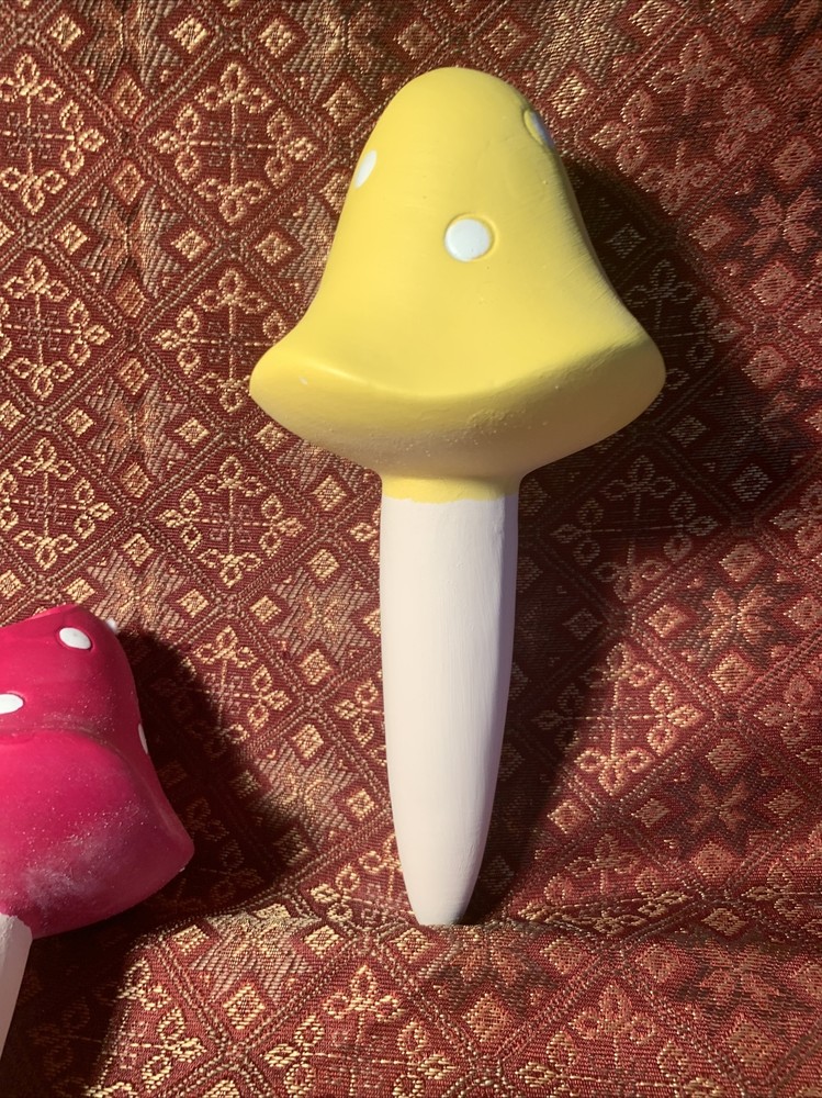 Terra Cotta Mushroom Watering Stakes