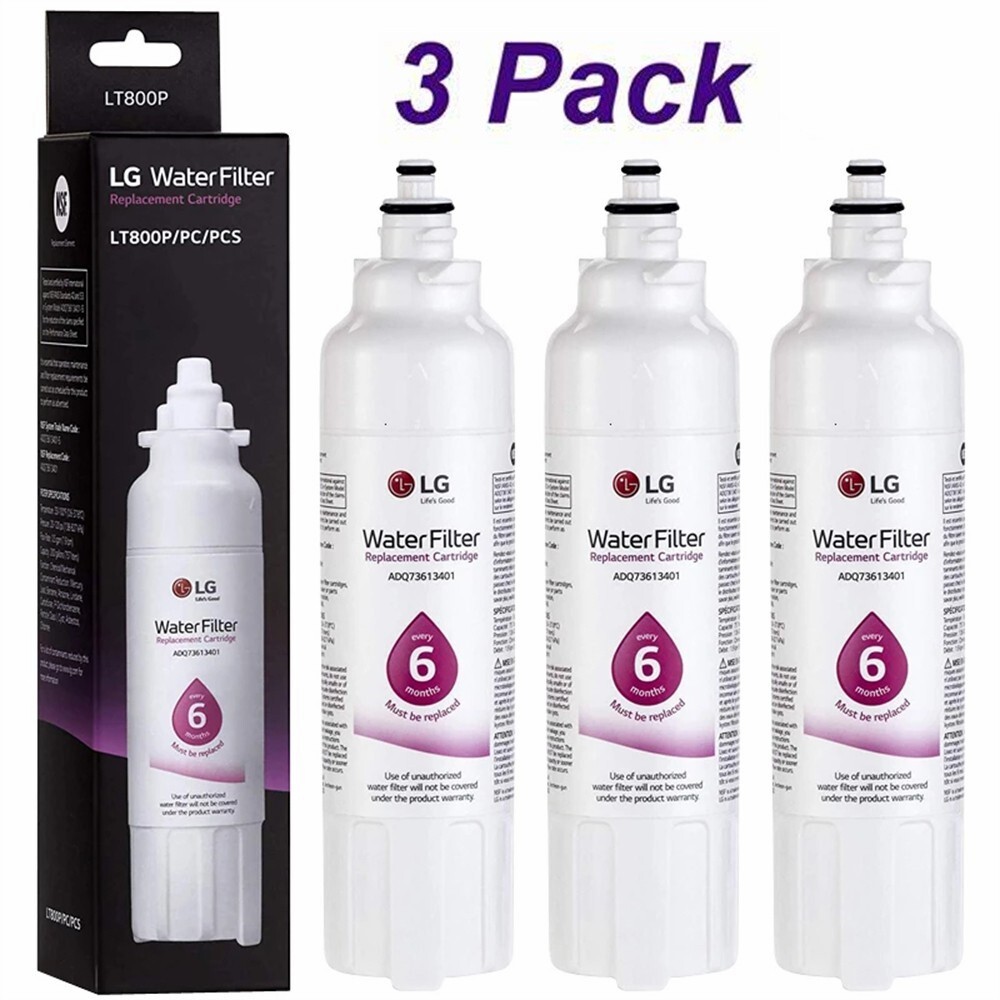 3PCS LG LT800P Refrigerator Replacement Water Filter New Sealed fit ADQ736134