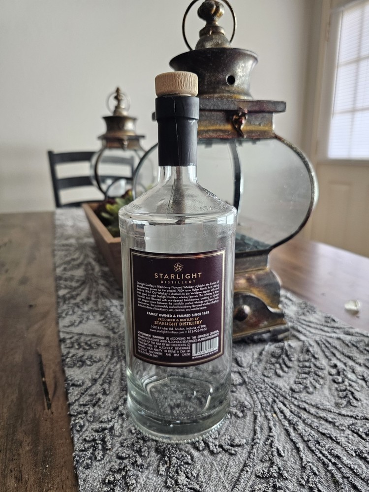 Starlight Blackberry Flavored Whiskey Empty Bottle 750 mL