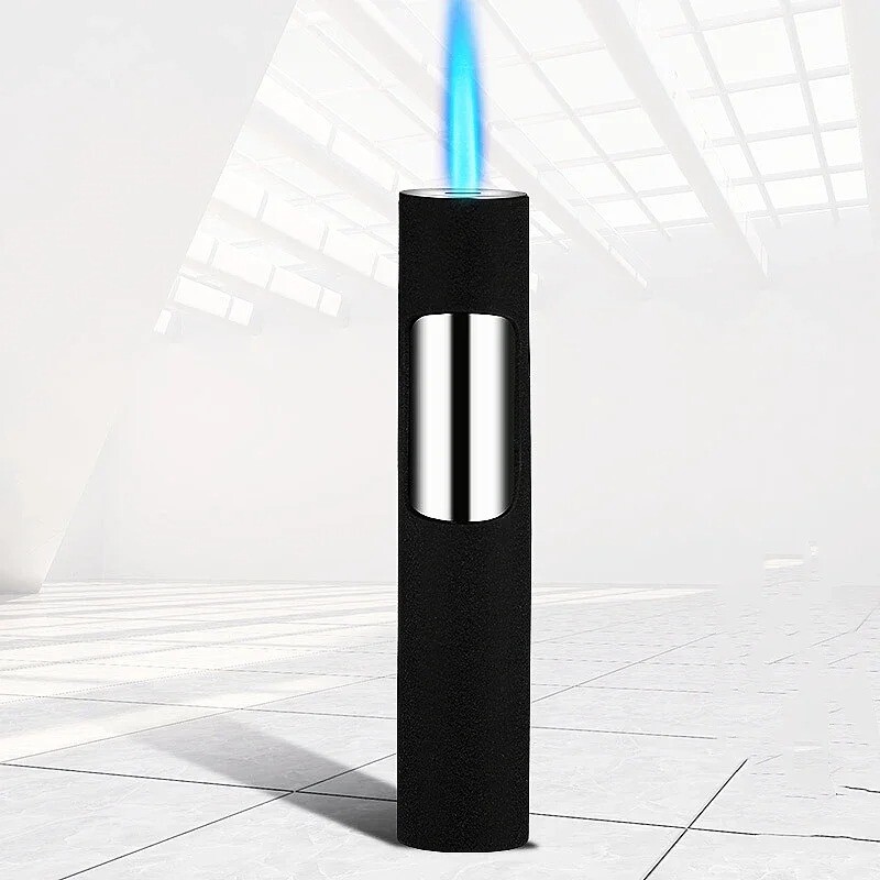 Cigarette Lighter Torch Flame Cigar Glowing Dark Jet Windproof Refillable Butane