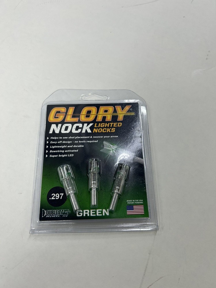 Double Take Archery Green Lighted Nocks - Bin Q-12