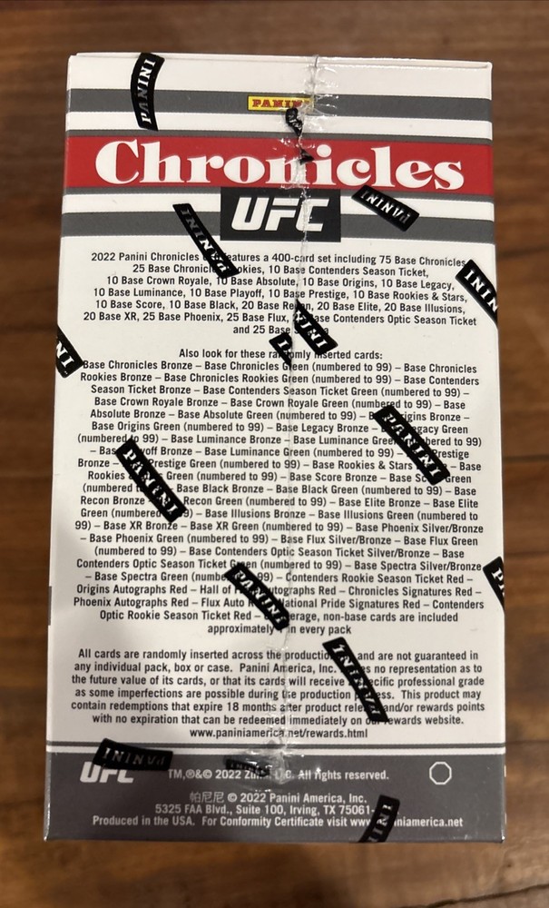 2022 Panini Chronicles UFC Blaster Box - New Sealed