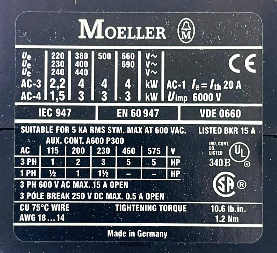 MOELLER DILEM-01-G Contactor