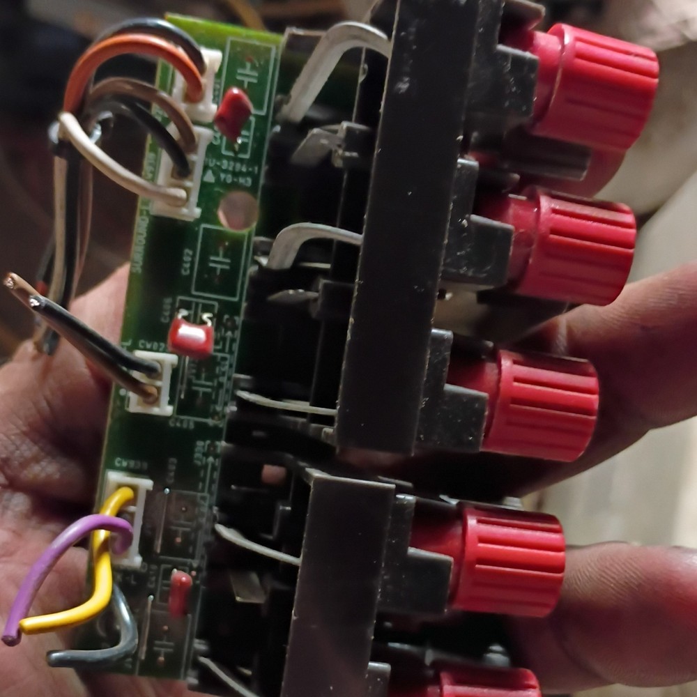 Binding Post Terminal Board JU-3294-1 Red Black Silver for Amplifier