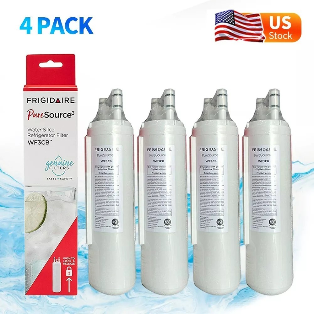 4 PACK New Frigdaire WF3CB PureSource 3 Refrigerator Water Filter New US Stock