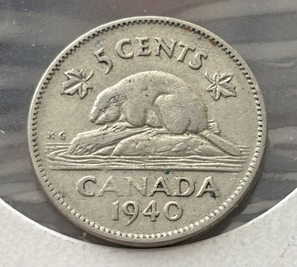 1940 Canada Five Cents 5