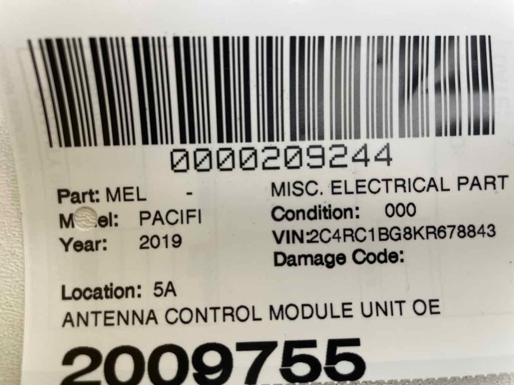 Antenna Control Module 68306857aa Fits 2018 - 2024 CHRYSLER PACIFICA