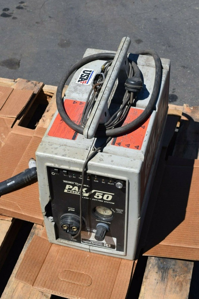 THERMAL DYNAMICS MASTER PAK 50 PLASMA CUTTING SYSTEM 1/2" CAP 90° TORCH GUARANTE