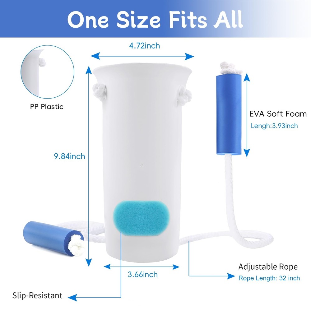 Sock Aid, Aids for Putting On Socks, Assistant Device No White