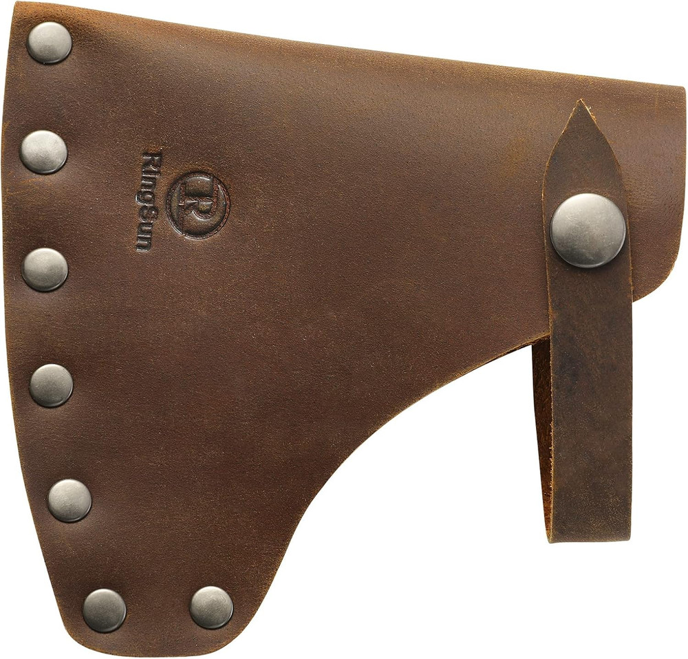 Genuine Leather Hatchet Sheath, Handmade Durable Axe Sheath with Belt Loop, Port