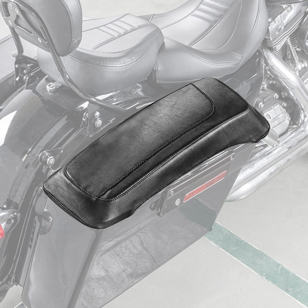 Saddlebag Speaker Lid Bra Protective Covers PU Leather Compatible with Harley