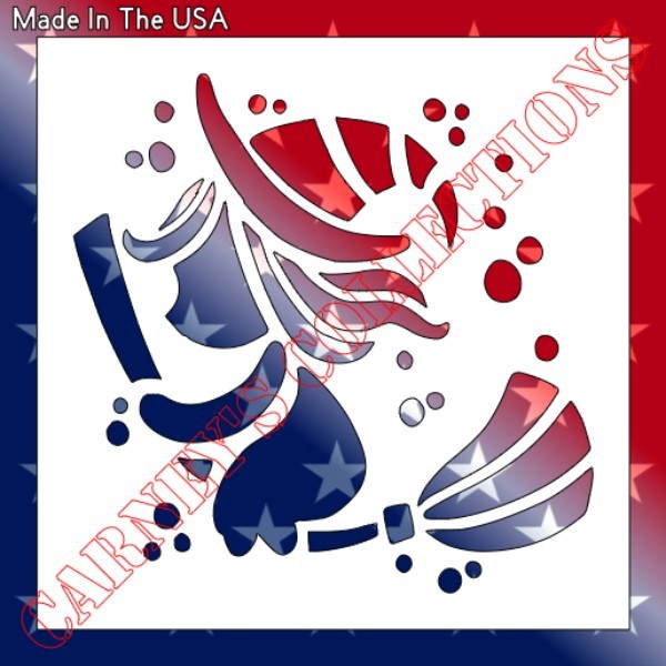 Clear Plastic Stencil - Halloween - Witch (MB107) (6", 7" or 8")