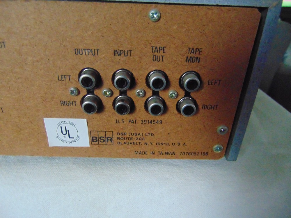 BSR - Model EQ-I - Stereo Frequency Equalizer - With manual and cables tested