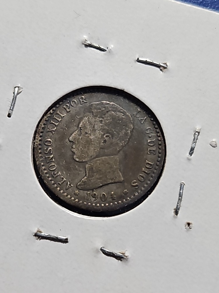 Spain - 1 Peseta 1904 - Silver (KM.#721)