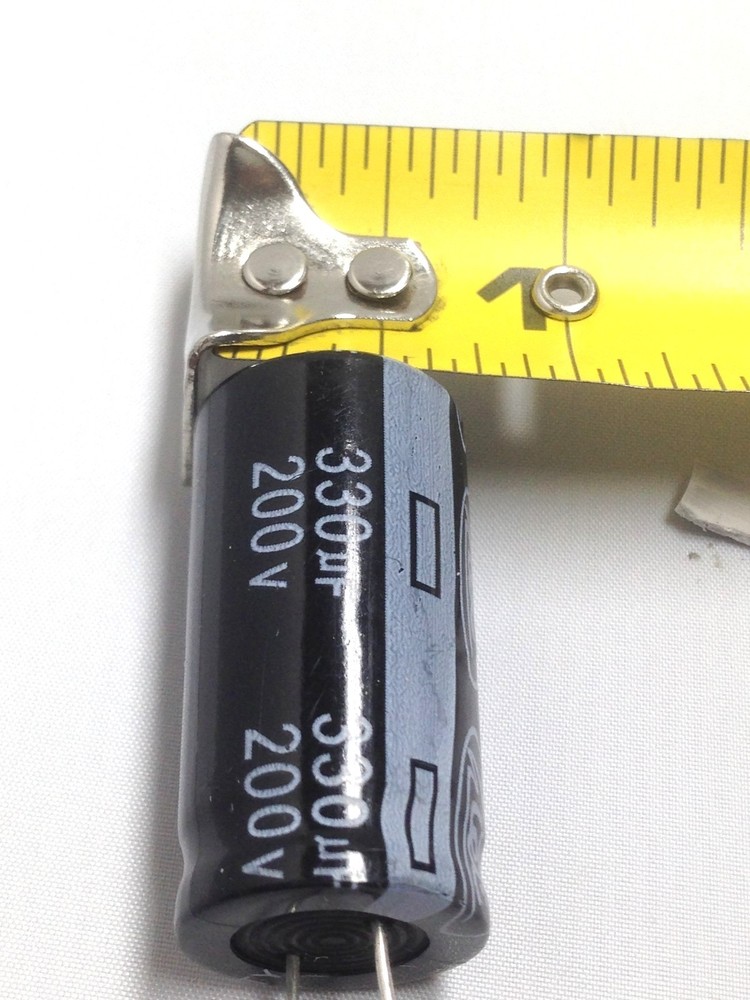 Capacitor 330UF 200V Electrolytic 330mfd Temp 105C 2 pcs