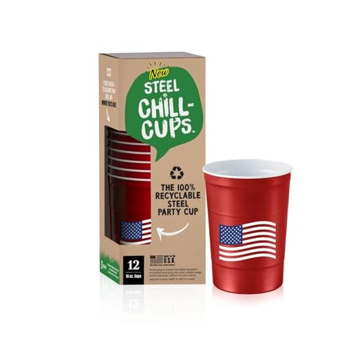 16 oz. Party Cups Flag Design for Cold Drinks, Sturdy and Durable,