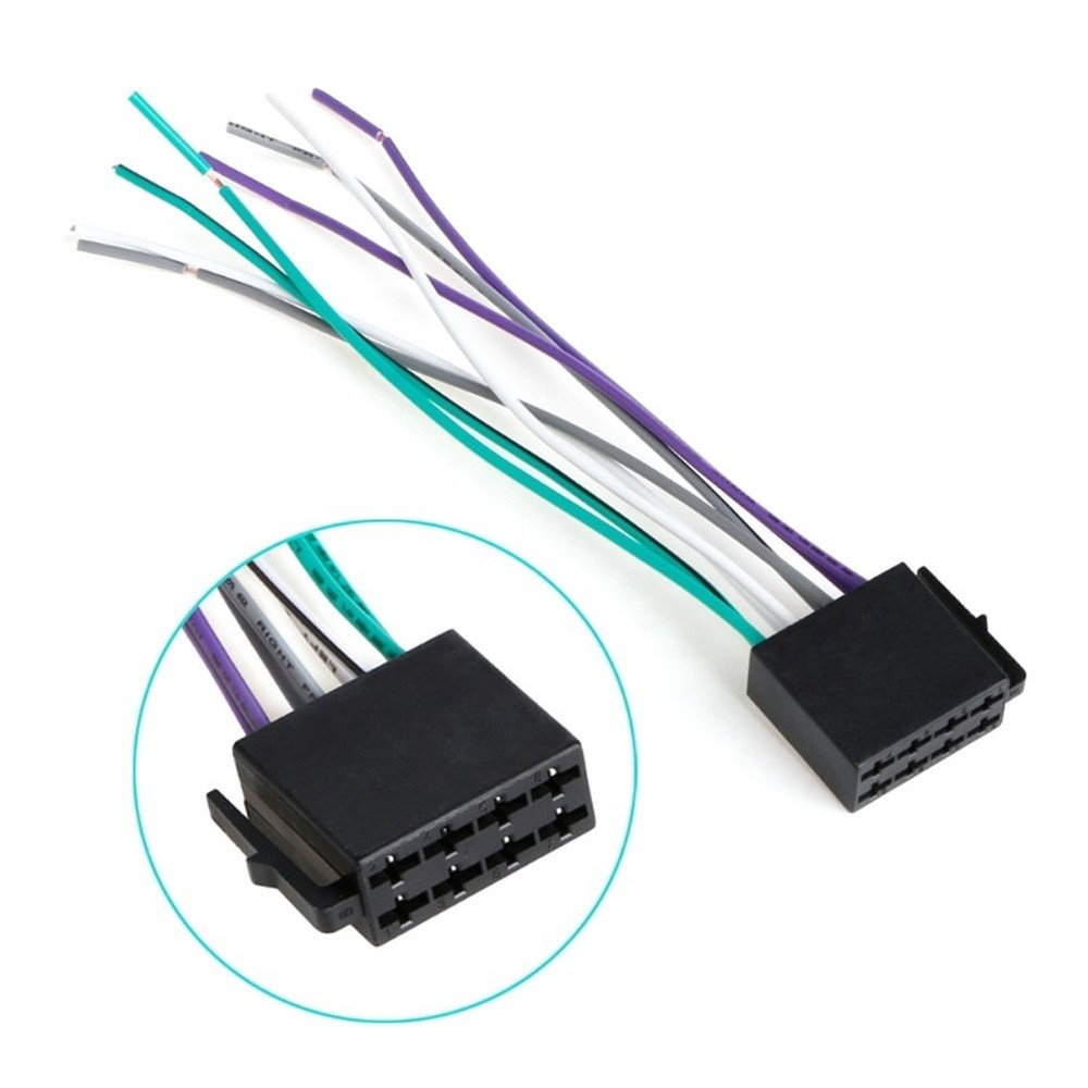 Top Notch Car Stereo Wiring Cable Adapter with Specific Function Labels