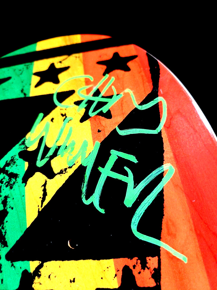 Chris Wimer Signed Punk Pride Zero Autograph Skateboard Egg Shaped 8.625" Deck
