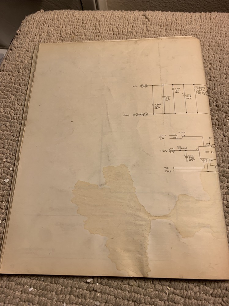 Missing Cover TX-1 Schematic only ATARI arcade game manual