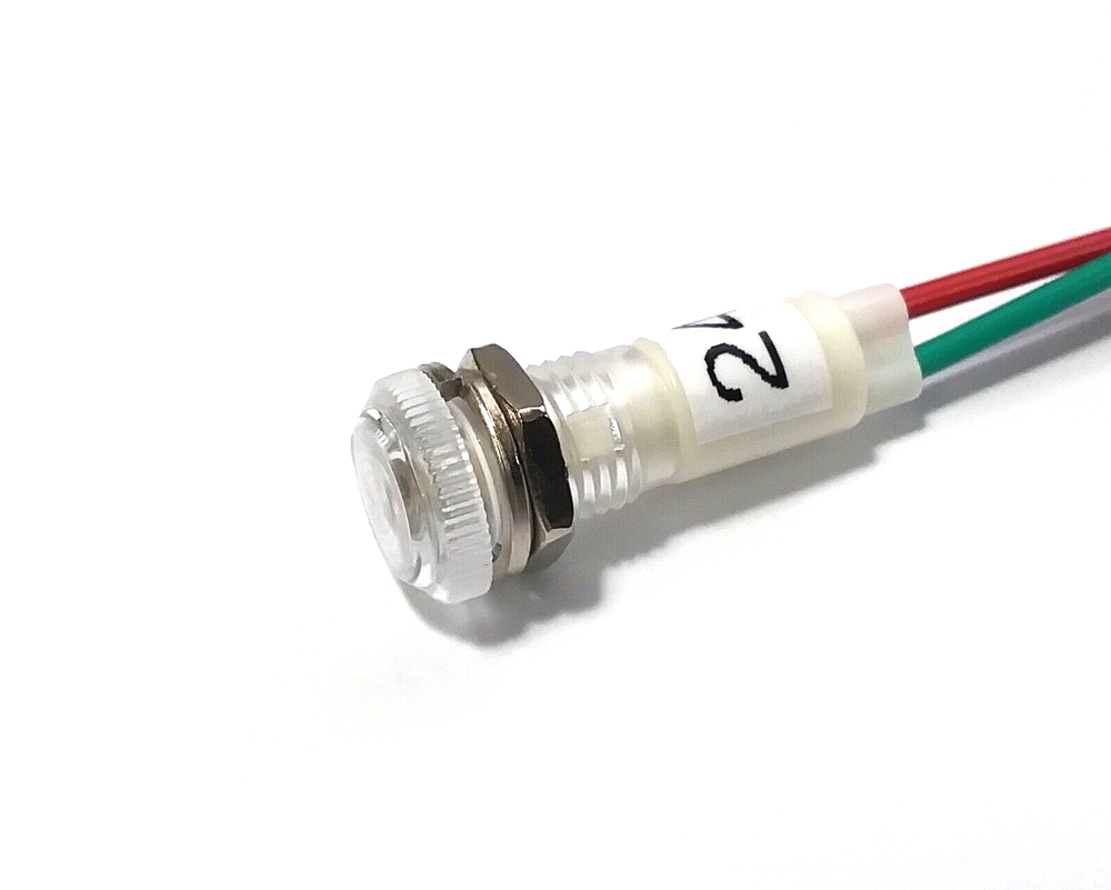 4 BBT 24 volt Waterproof White LED Low-Profile Indicator Lights