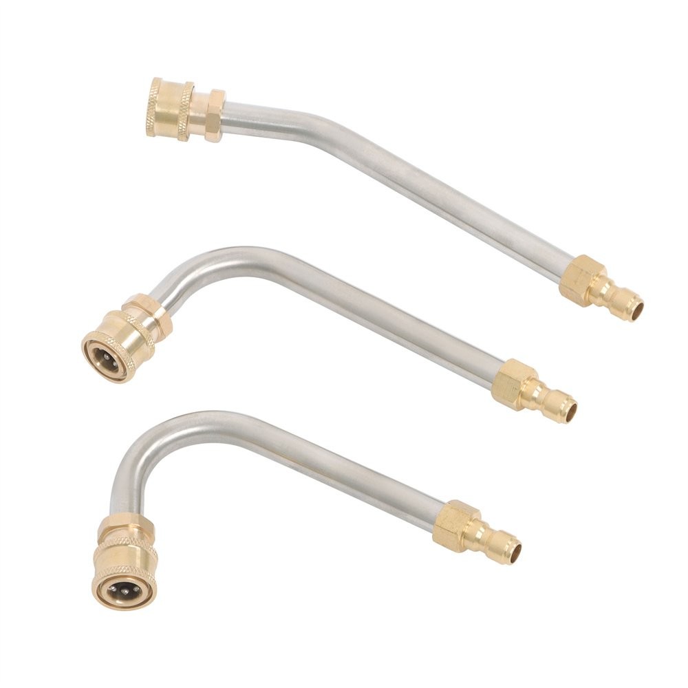 9 Pack Power Washer Lance With Atomization Nozzle Tips And Attachment Curved Rod