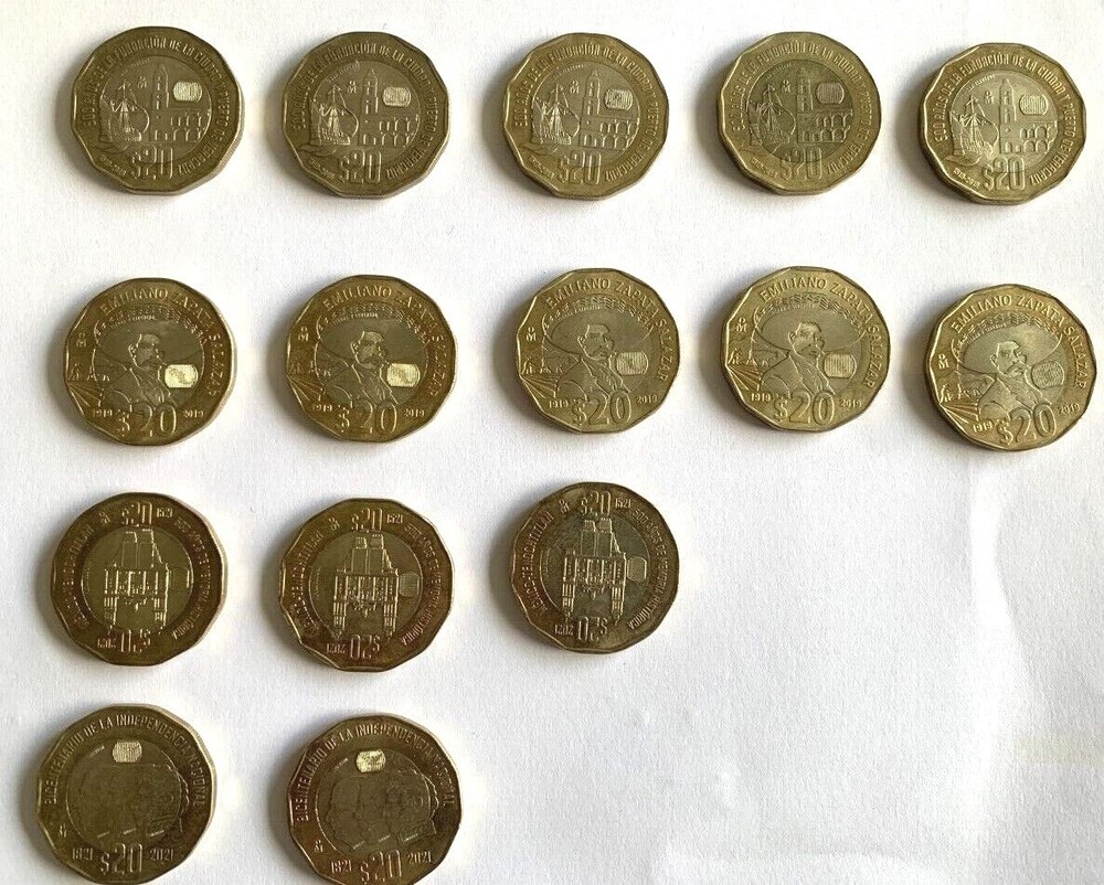 15 Conmemorative Coin Collection (Mexico)
