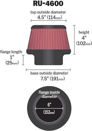 High-Flow Original Lifetime Universal Clamp-On Air Filter: High Performance,