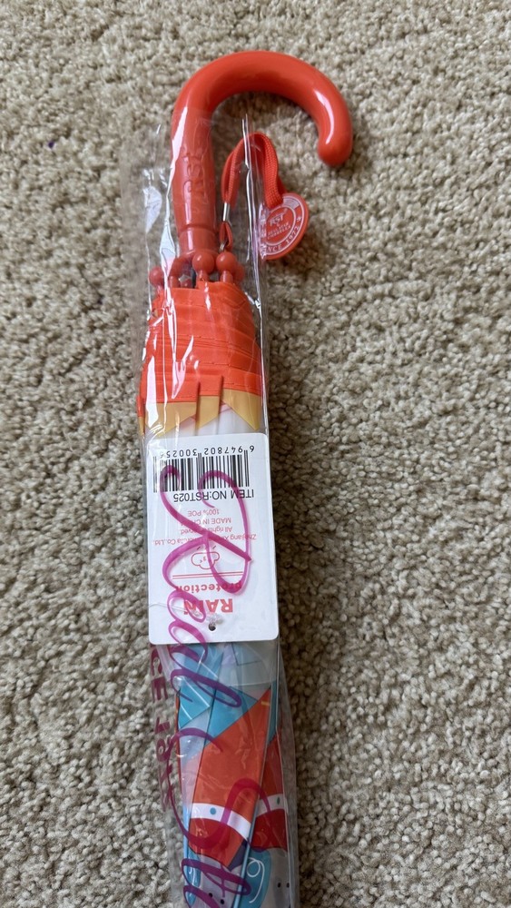 Transparent Umbrella “Space Rocket” – Fun Rocket & Planets Design, 70cm