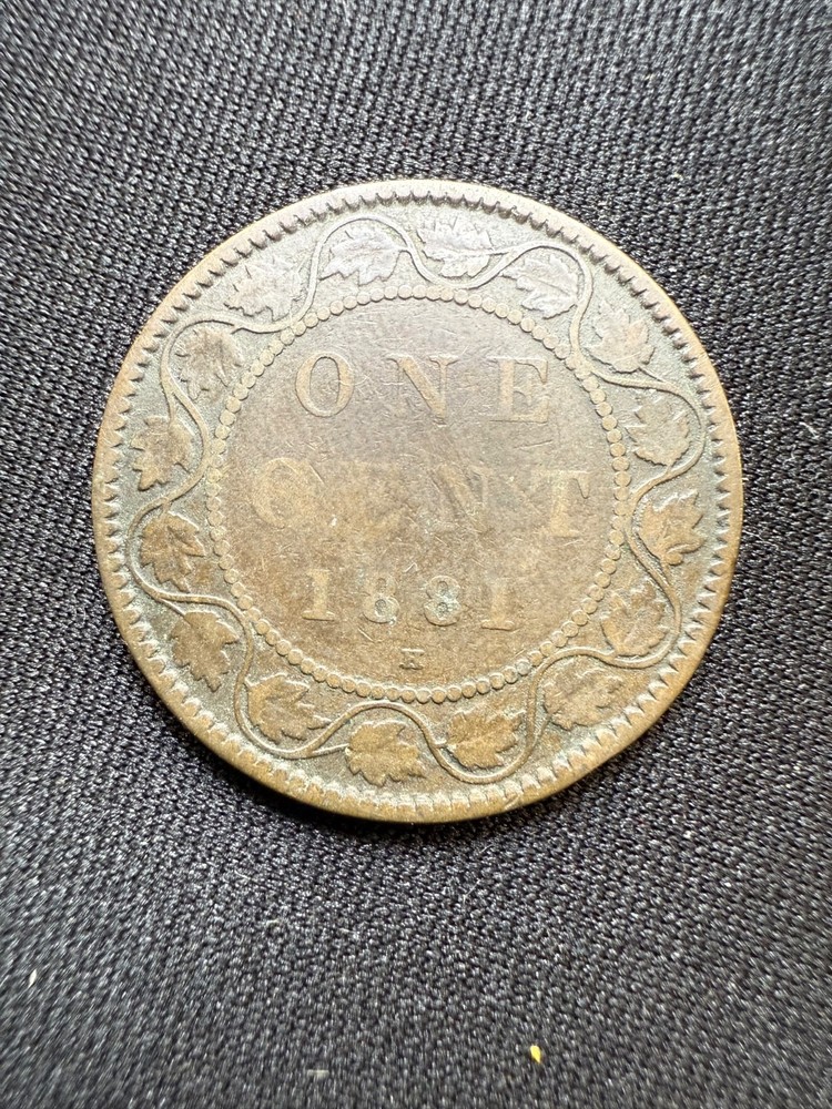 1881 Canada Large Cent Coin - Triple N