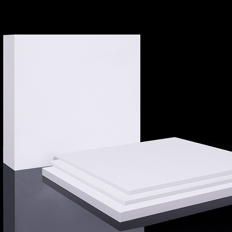 White PTFE Sheet Plate Hard Plastic Panel High Thermoplastic Thick 0.2-30mm DIY