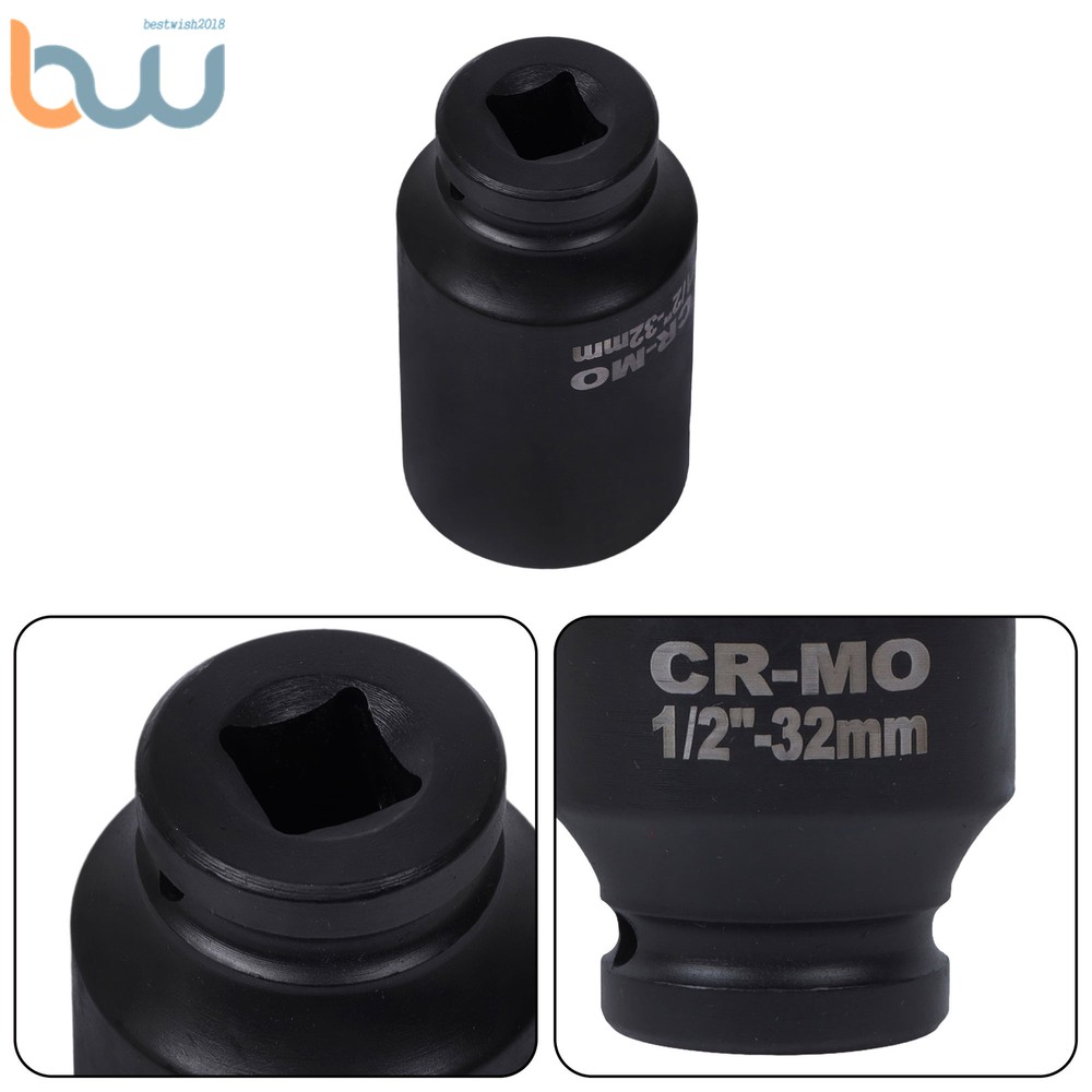 1/2 Inch Drive Deep Impact Socket Tool Set Metric Garage Workshop Tools 35pcs