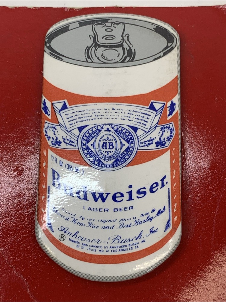 Vintage BUDWEISER CAN Pinback Button Retro NEW