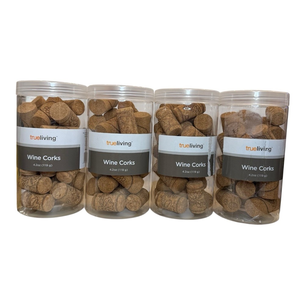 Four (4) Craft Corks True Living Wine Corks 4.2oz
